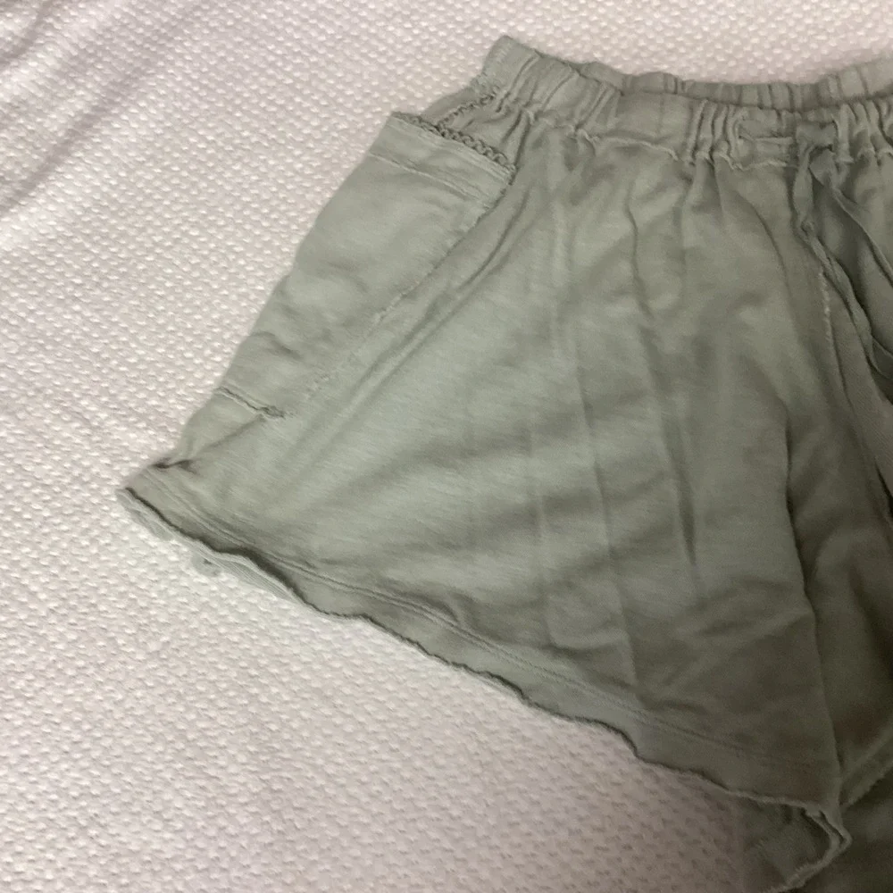 Free People Organic Cotton Gauze‎ Shorts Drawstring Waist Boho XS